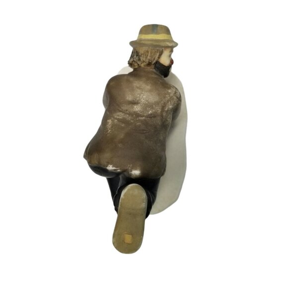 Emmett Kelly Jr Clown Figure by Flambro From Frankemuth Gallery Planking Sad - Picture 6 of 10